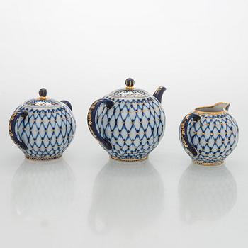 Teservis, 9 delar, "Cobalt Net", Lomonosov, Sovjetunionen.