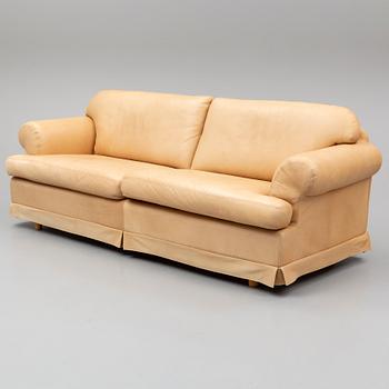 A leather covered sofa from Dux, second half of the 20th Century.