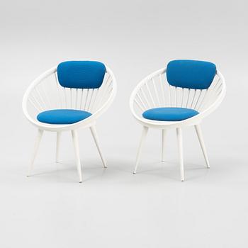 Karmstolar 1 par, "Circle", Gessef, italien,