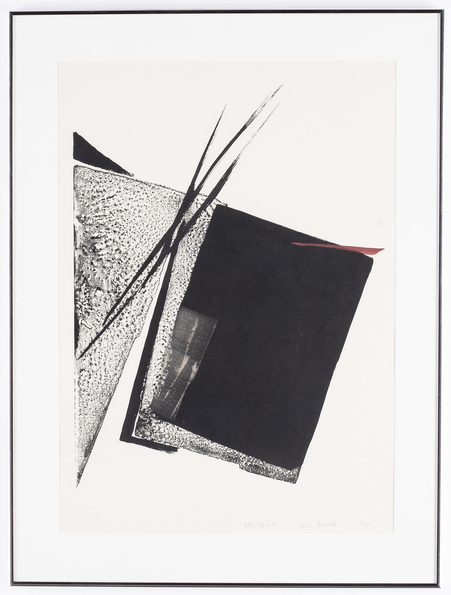 Toko Shinoda, lithograph, signed and numbered 2/35.