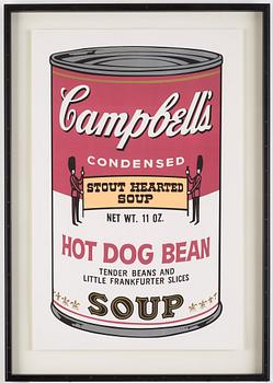 Andy Warhol, "Hot Dog Bean" ur "Campbell's Soup II".