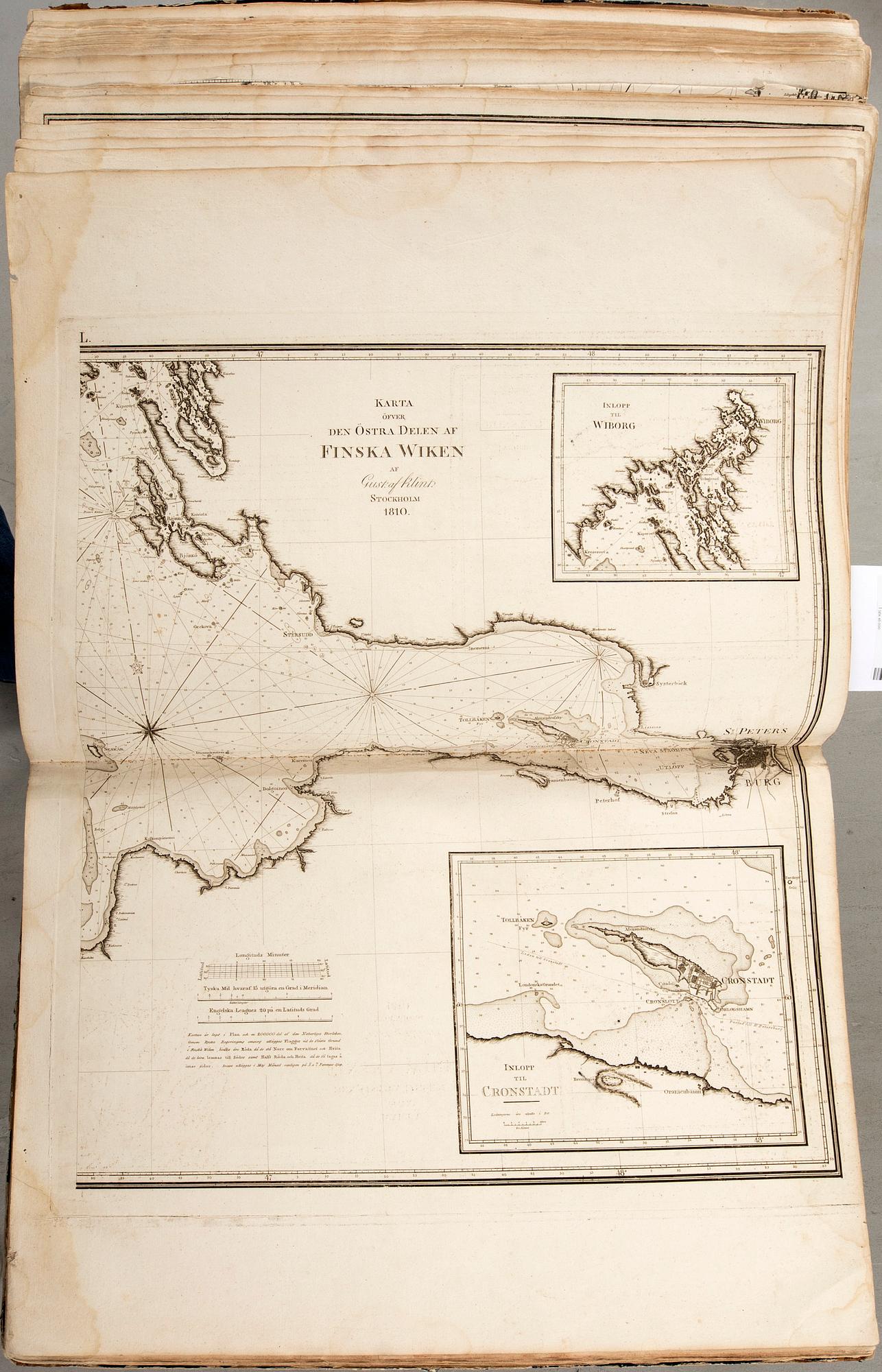 Gustaf af Klint, book, "Sweden's Maritime Atlas", 1797-1815.