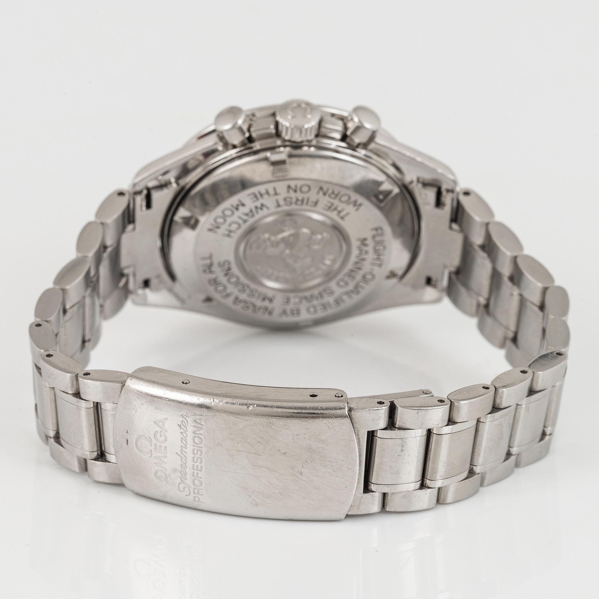 Omega, Speedmaster, Professional, "Moonwatch", chronograph, wristwatch, 42 mm.