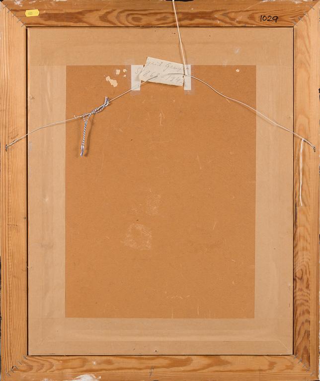 SIGRID GRANFELT, oil on canvas, laid on cardboard, signed.