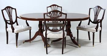 MATGRUPP, 14 delar, engelsk stil, 1900-talets andra hälft.