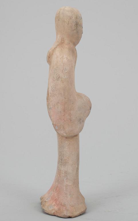 SKULPTUR, lergods, Kina, Han-stil.