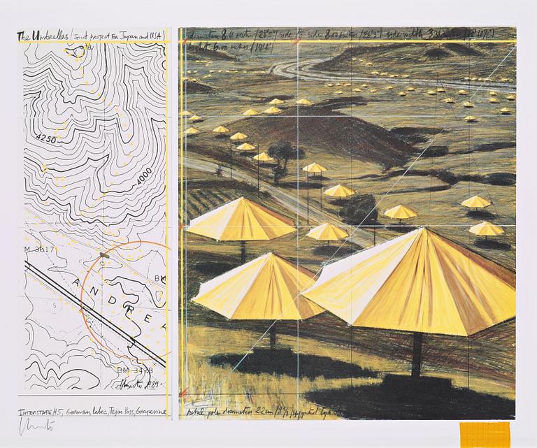 Christo & Jeanne-Claude, "The Umbrellas (Joint project for Japan and USA)".