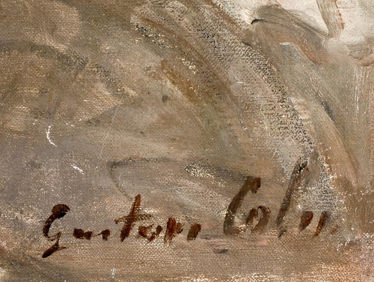 GUSTAVE COLIN, olja på duk. Sign.