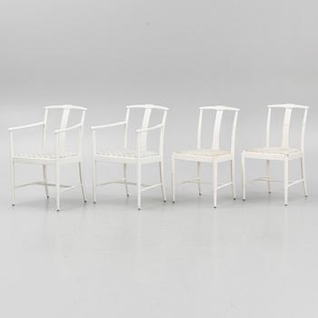 Kerstin Hörlin-Holmqvist, four 'Triva' series chairs, Nordiska Kompaniet, mid-20th Century.