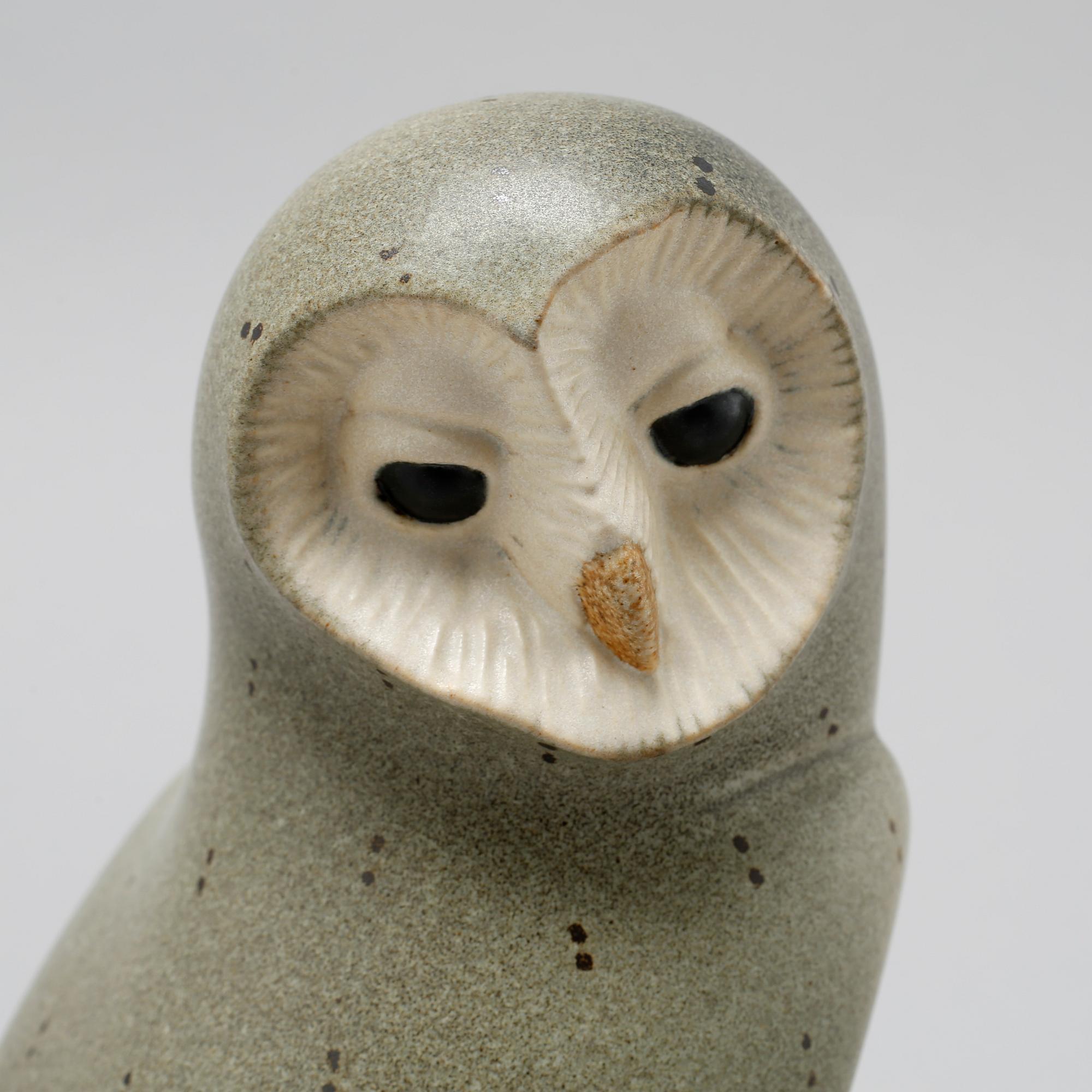 Three stoneware figurines by Gustavsberg, from the late 20th century.
