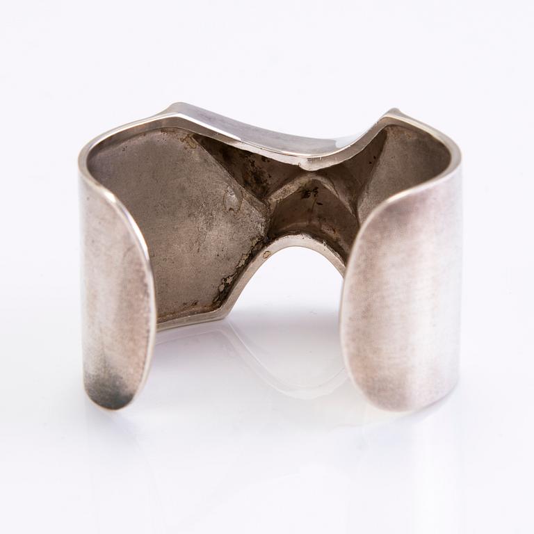 BJÖRN WECKSTRÖM, 'The Man from Mercurius' sterling silver bracelet, marked 'Björn', Lapponia, Helsinki 1972.