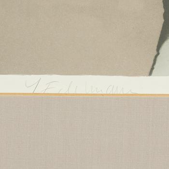 Yrjö Edelmann, färglitografi, signerad, E.A.