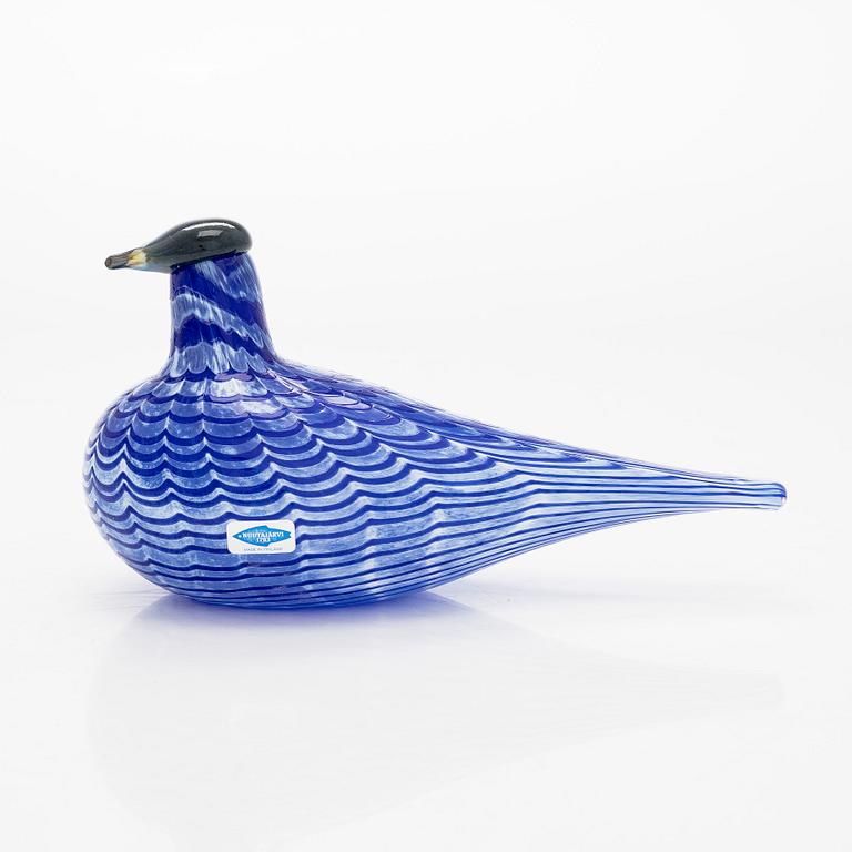 Oiva Toikka, a "Blue Bird" glass bird, signed O. Toikka, Nuutajärvi.