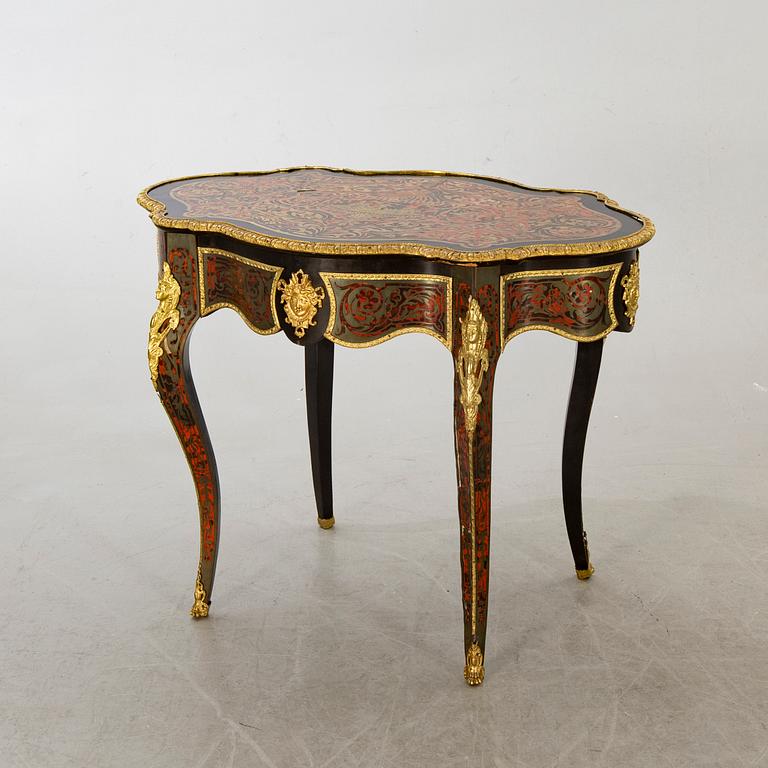 A French Louis XV style Boulle Inlay Writing Desk.