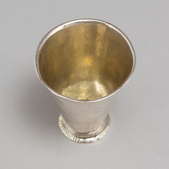 A Swedish 18th century silver beaker, mark of Johan Wasserman, Lindesberg, Sweden  1761.