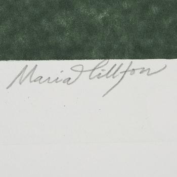 MARIA HILLFON, färglitografier, 5 st, signerade och numrerade.