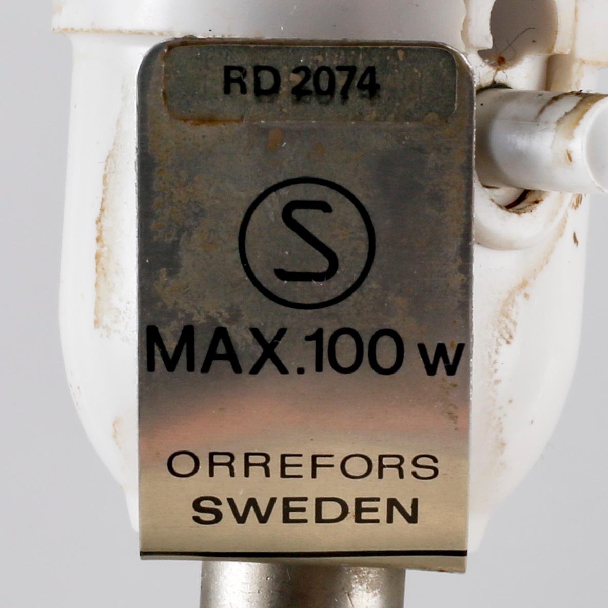 A pair of Orrefors table lamps later part of the 20th century.