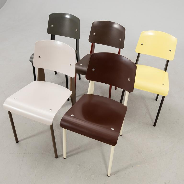 Jean Prouvé, stolar 5 st "Standard" Vitra 2013.