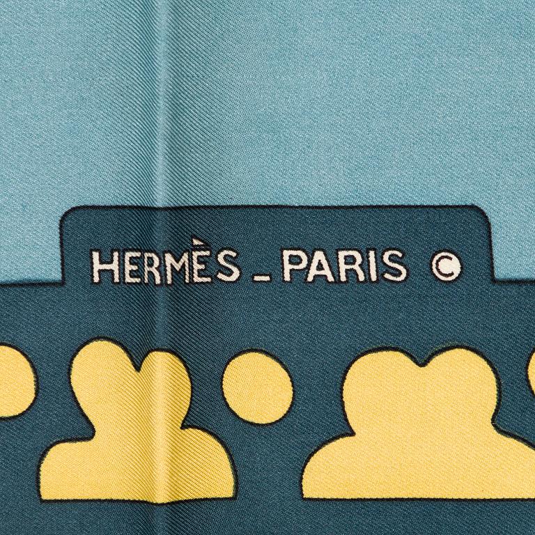 Hermès, a 'Diane' silk scarf.