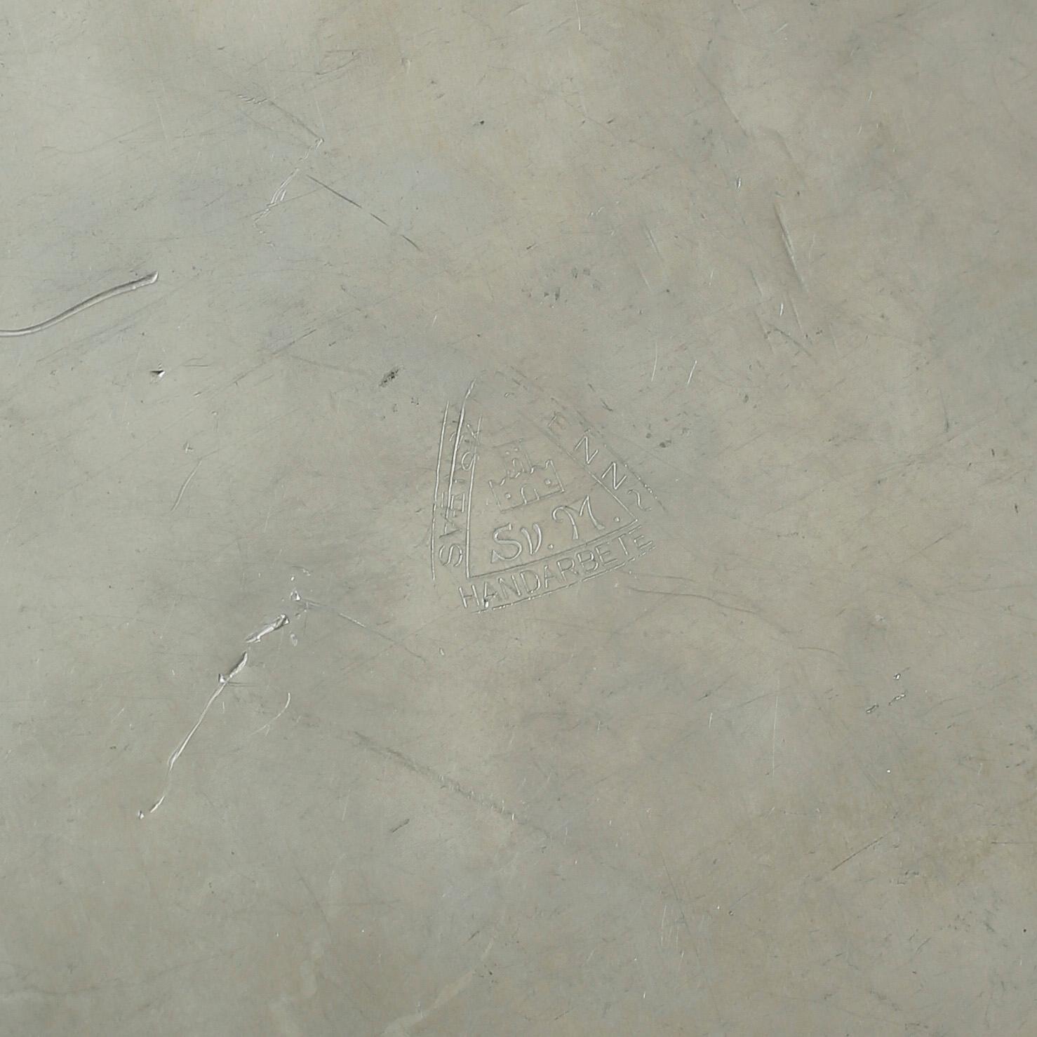 BORDSLAMPA, tenn, art déco, 1920-30-tal.