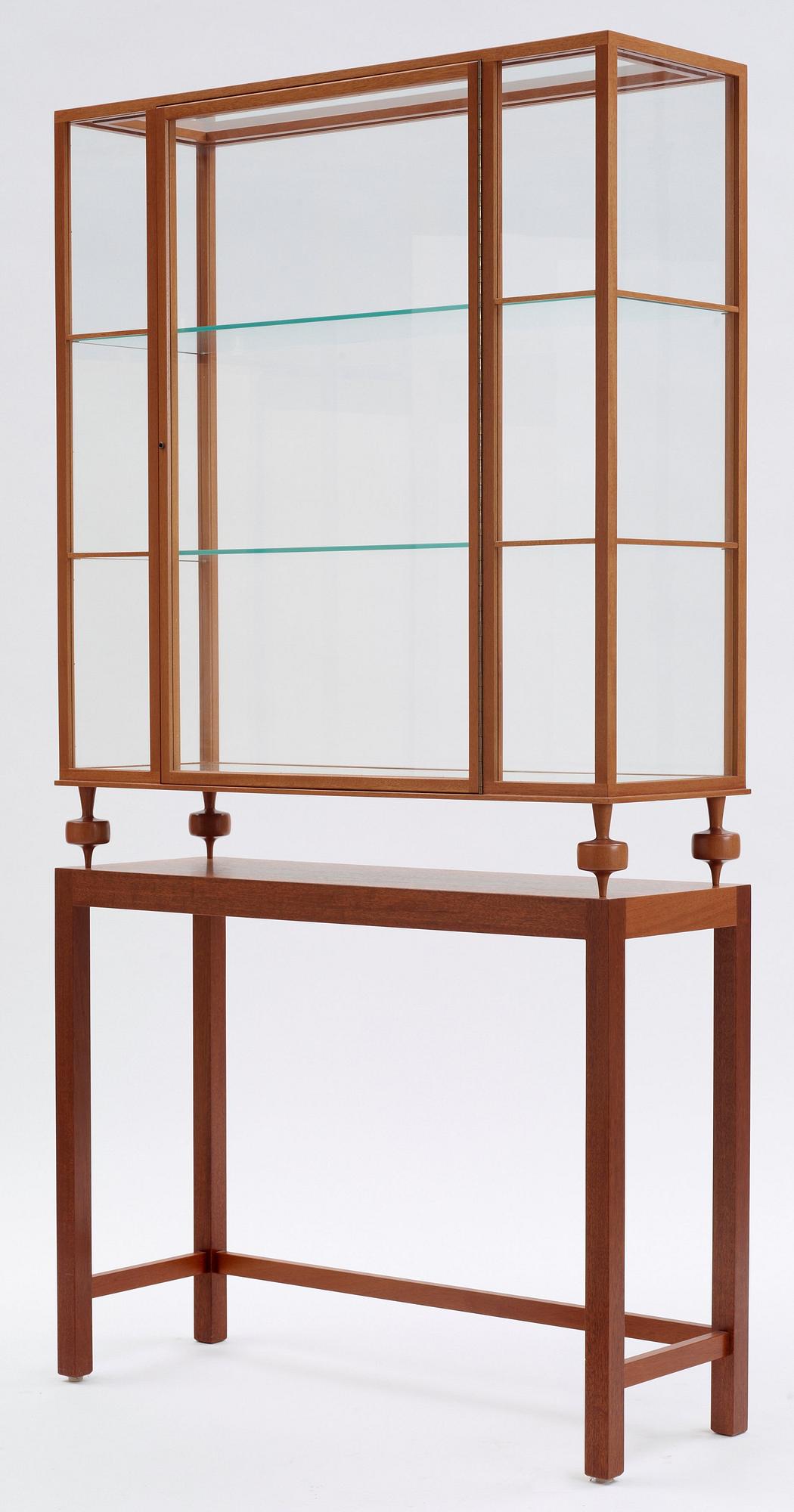A Josef Frank mahogany showcase cabinet, Svenskt Tenn, model 2077.
