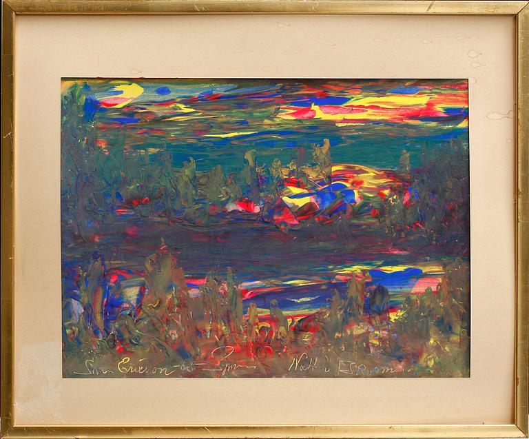 SVEN X:ET ERIXSON, gouache, sign o dat -65.