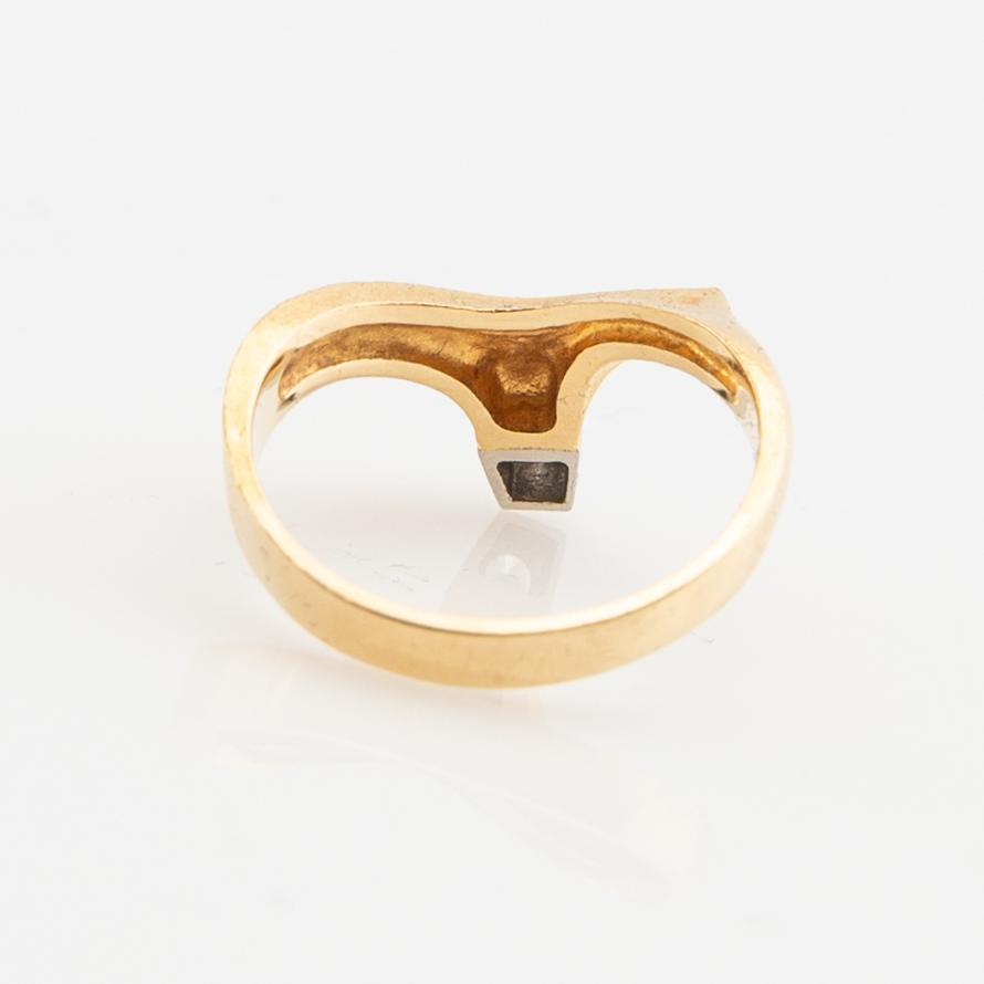 Björn Weckström, ring, 18K gold with brilliant-cut diamond, "Diamond Promise", Lapponia.