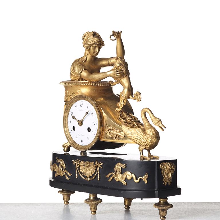 A French Empire early 19th century mantel clock.