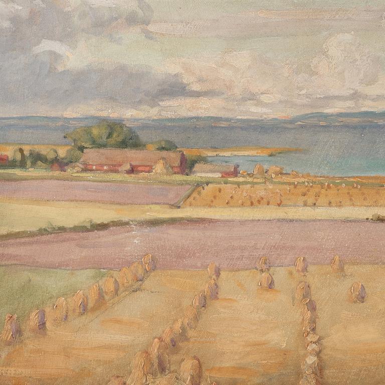 Prins Eugen, "Sädesfält mot Vättern", motiv från Örgården (Fields by lake Vättern, scene from Örgården).
