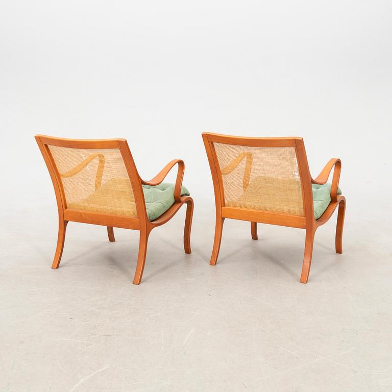 Nils Roth, a pair of "Vienna" armchairs by DUX, second half of the 20th century.