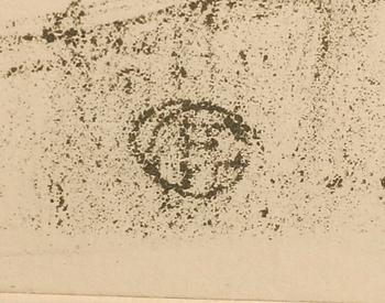 Henri de Toulouse-Lautrec, lithograph printed signature.