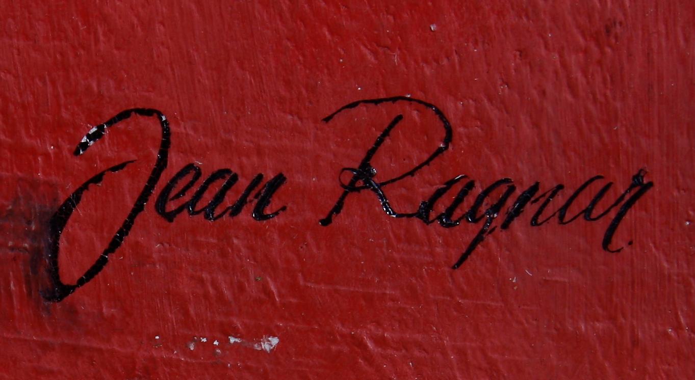 HELGE, JEAN-RAGNAR, olja på pannå. Sign.