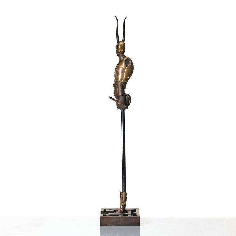 Paul Wunderlich, sculpture, copper, bronze and metal, Incised Wunderlich and numbered 448/2000.