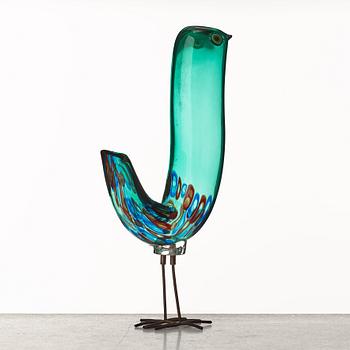 Alessandro Pianon, a "Pulcino" glass sculpture of a bird, Vistosi, Italy 1960's.
