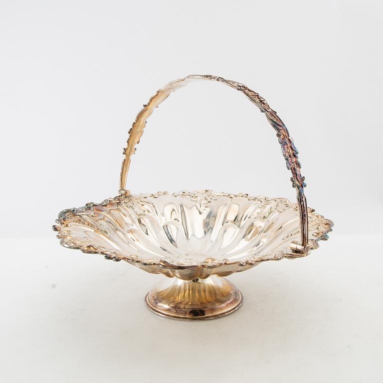 Bread plate Rococo style, silver plate, 20th century.