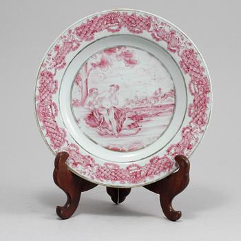TALLRIK, porslin, Kina, 1700-tal.
