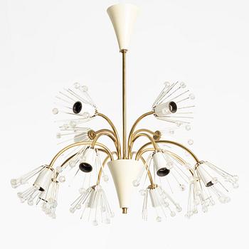 Emil Stejnar, Ceiling lamp, Rupert Nikoll, Austria, circa mid-20th century.