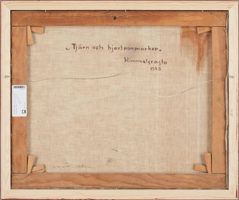 PAUL JONZE, olja på duk, sign.