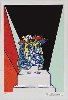 Marie-Louise Ekman, lithograph in colours, 2021, signed 12/250.