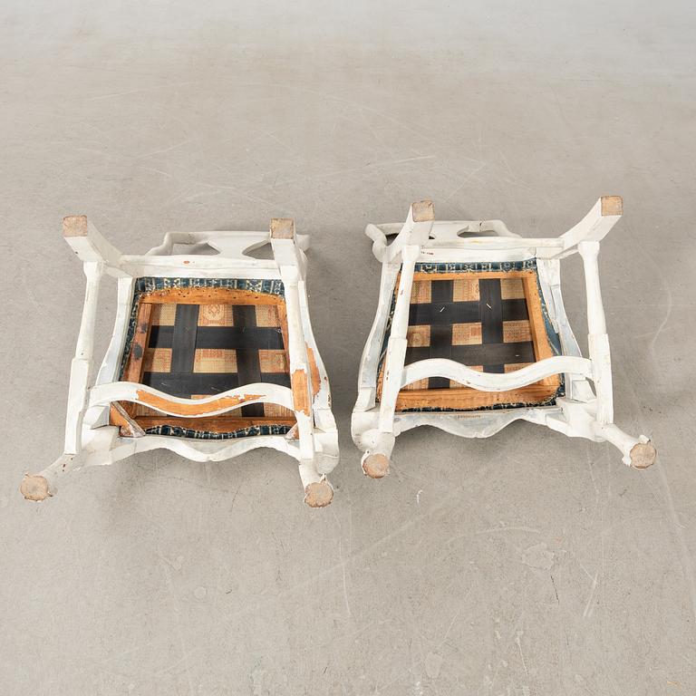 Stolar ett par, rokoko, 1700-talets mitt / senare del.