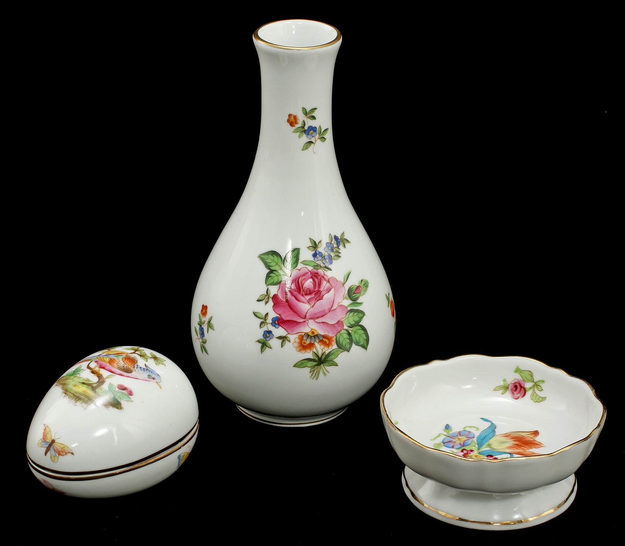 SERVISDELAR, 42 st, porslin, Herend, Ungern, 1900-tal.