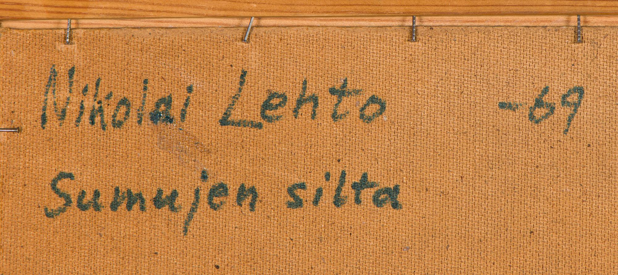 Nikolai Lehto, "Sumujen silta".