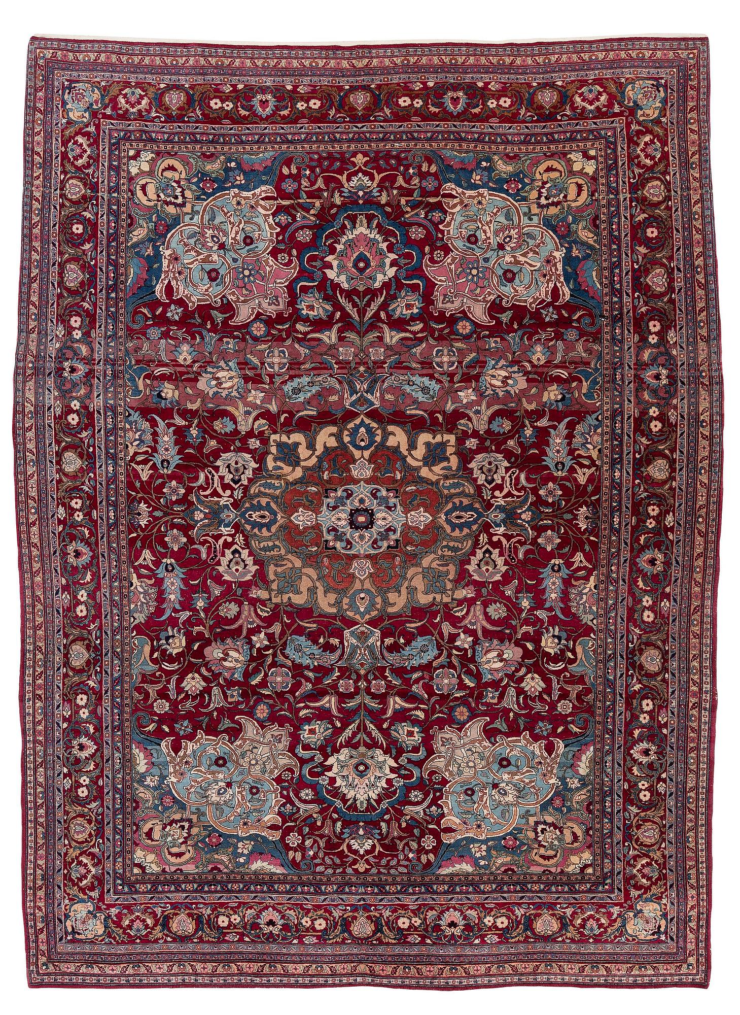 Matta, antik Teheran, norra Persien, ca 363 x 268 cm.