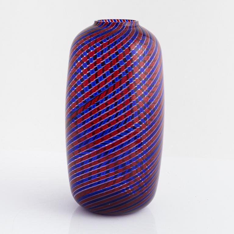 Venini, a glass vase, Murano, Italy, 1989.