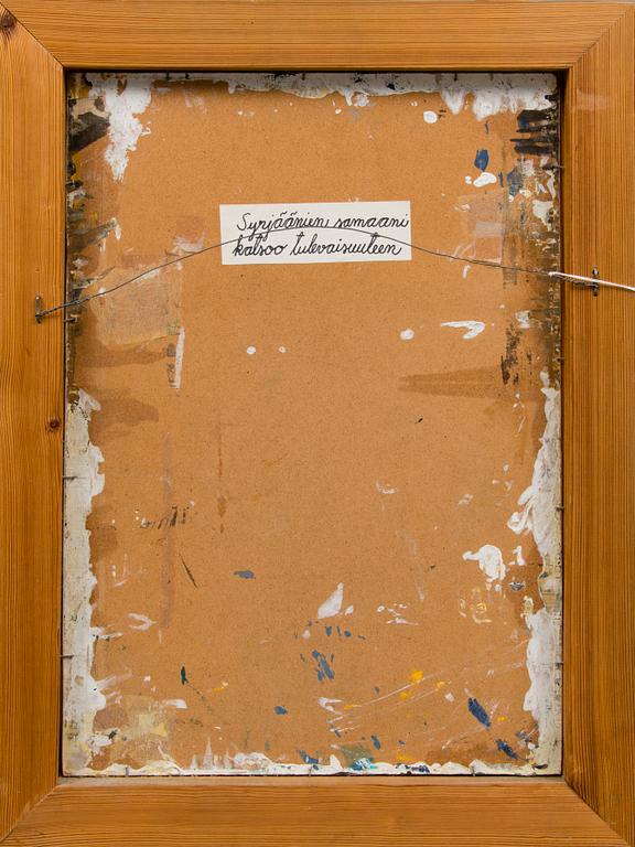 MARTTI INNANEN, öljy levylle, signeerattu -83.