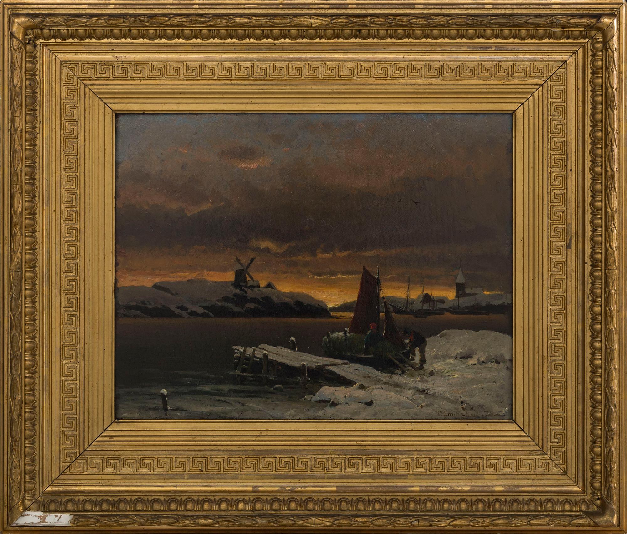 FRITHJOF SMITH-HALD, oil on panel signed.