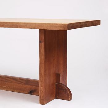 Axel Einar Hjorth, a stained pine "Lovö" table, Nordiska Kompaniet, Sweden 1930s.