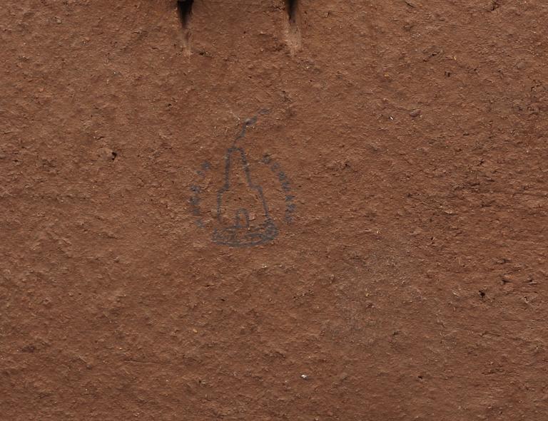 VÄGGRELIEF. Stengods. Danmark.