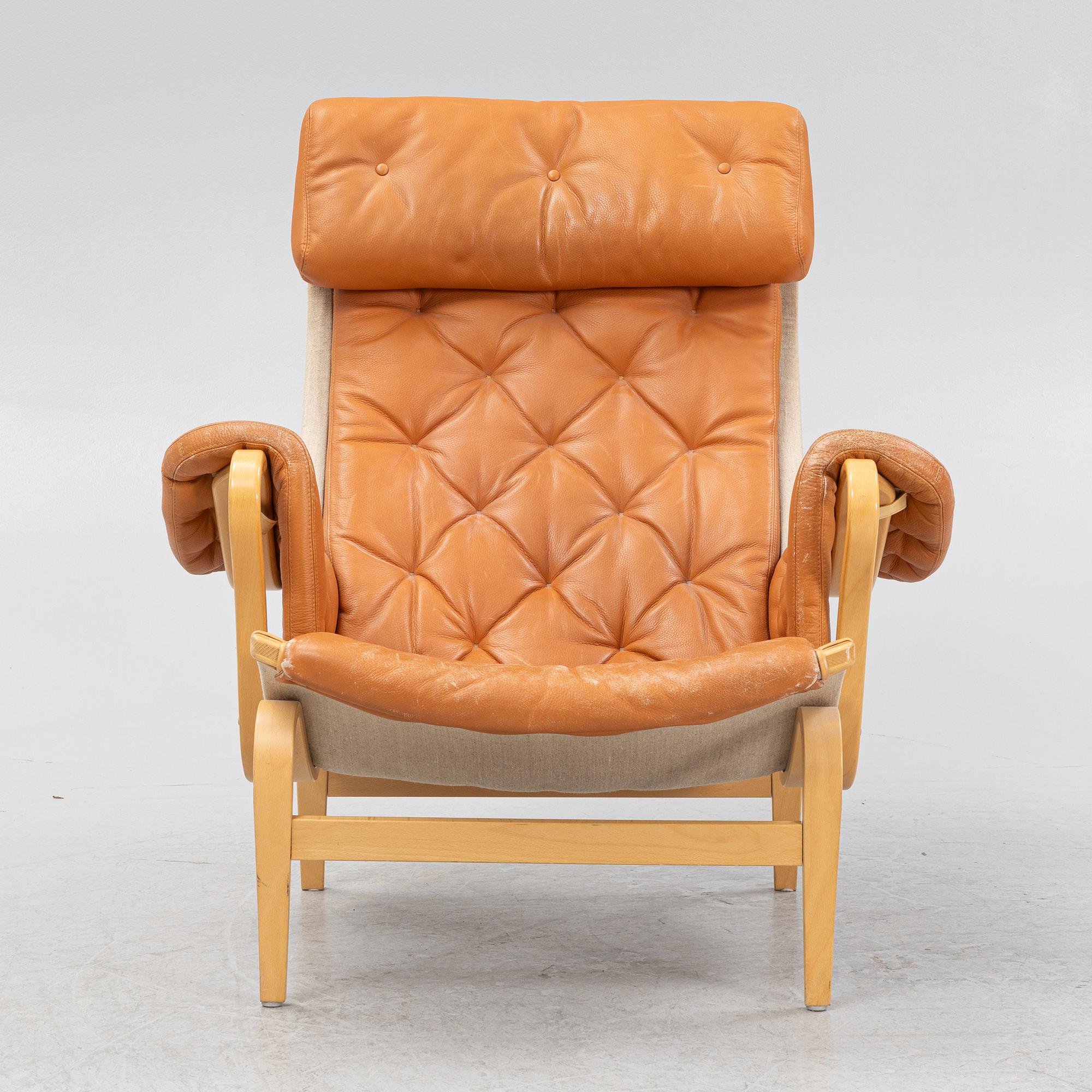 Bruno Mathsson, fåtölj, "Pernilla", DUX.