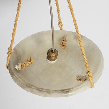 A ceiling pendant light, 1920s.